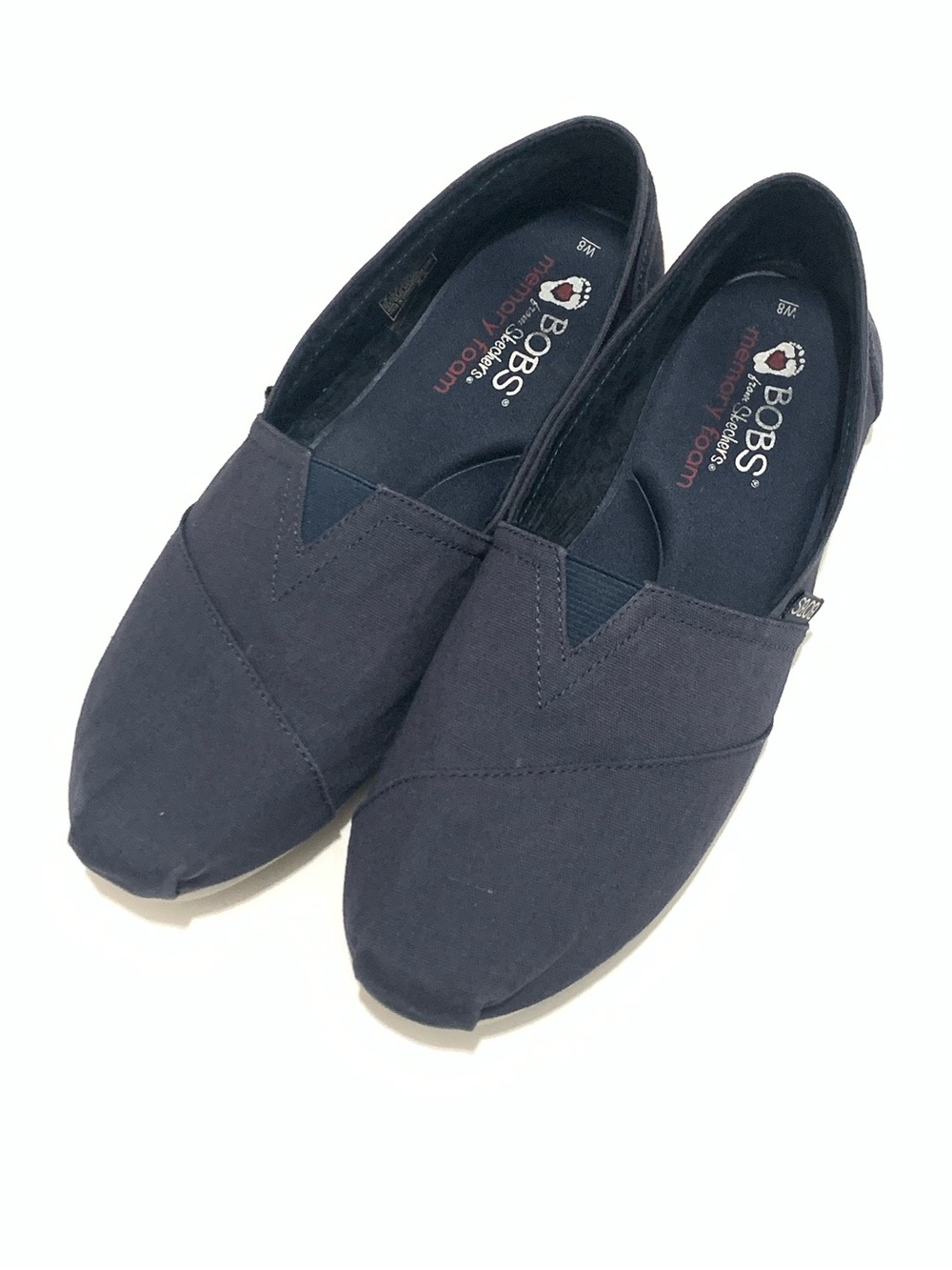 BOBS from Skechers Dark Navy Canvas Slip-On Flats